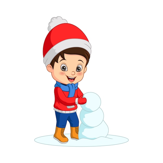 Мальчик в зимней одежде фото
