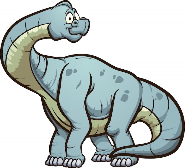 Premium Vector Cartoon brachiosaurus