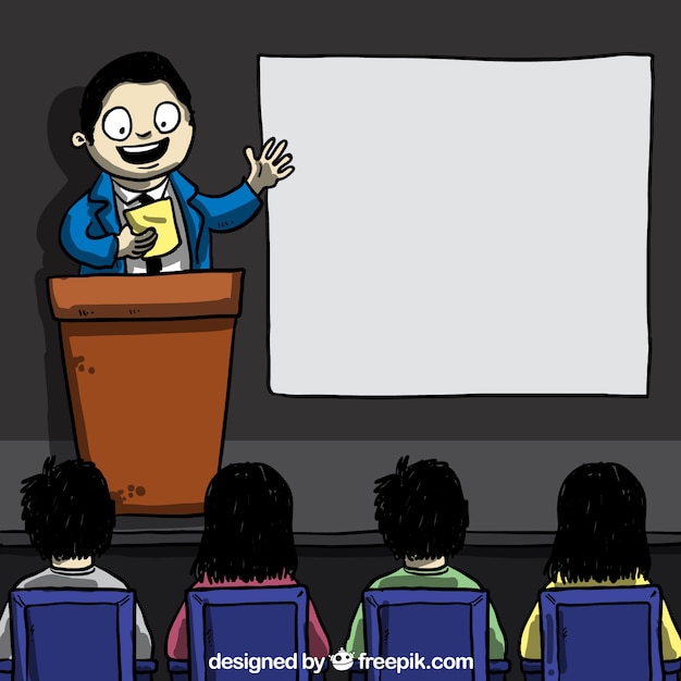 business presentation cartoon