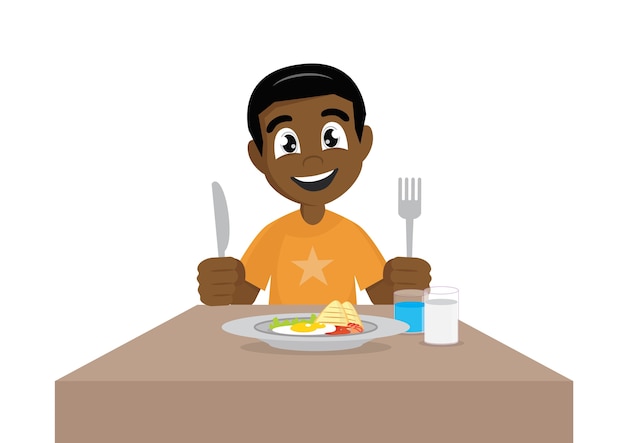 Eating Breakfast Cartoon Images - Eat Breakfast Cartoon / Share The ...