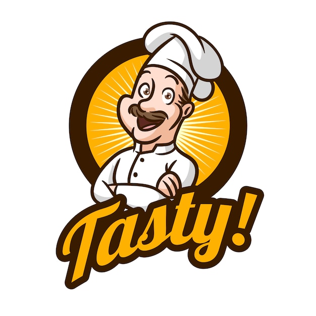 Premium Vector | Cartoon chef or cook mascot logo