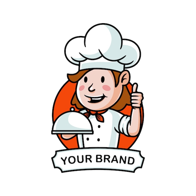 Download Free Cartoon Chef Logo Illustration Premium Vector Use our free logo maker to create a logo and build your brand. Put your logo on business cards, promotional products, or your website for brand visibility.