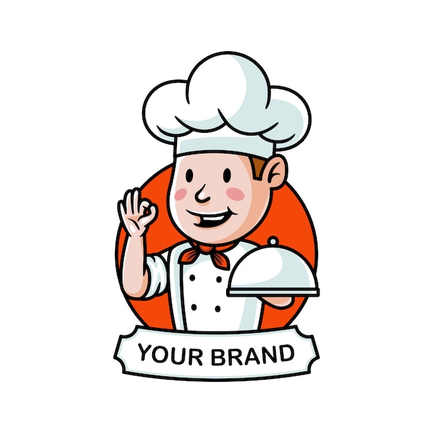 Download Free Cartoon Chef Logo Illustration Premium Vector Use our free logo maker to create a logo and build your brand. Put your logo on business cards, promotional products, or your website for brand visibility.