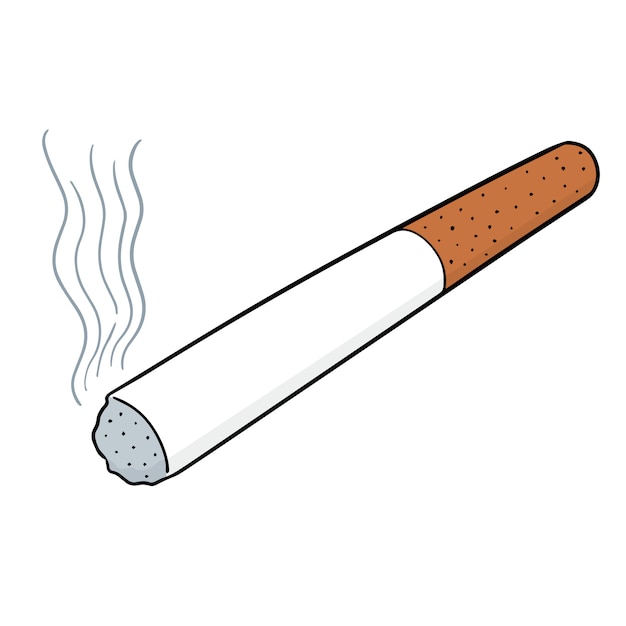 Premium Vector | Cartoon cigarette