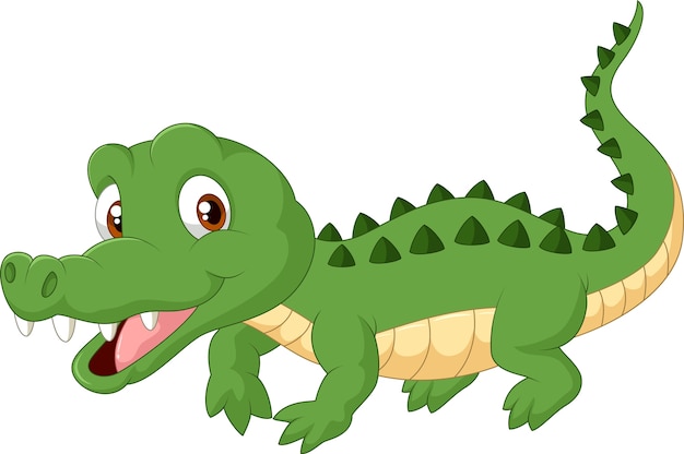 Premium Vector Cartoon Crocodile