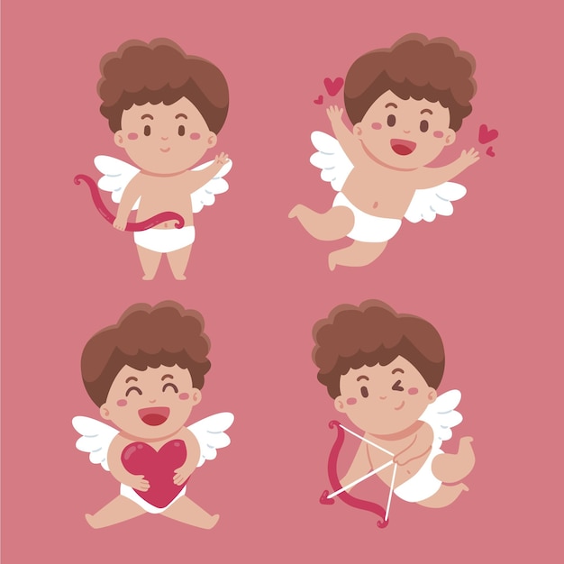 Free Vector Cartoon Cupid Character Collection 8185