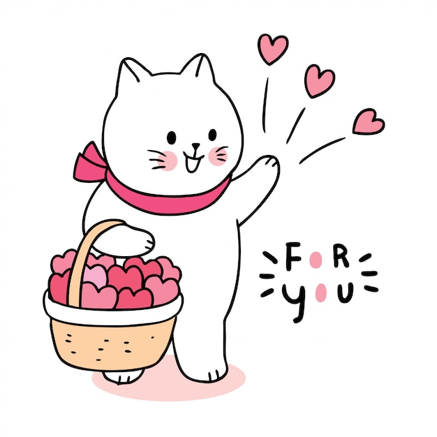 san valentines day cat