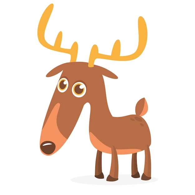 Premium Vector Cartoon Deer Character Illustration