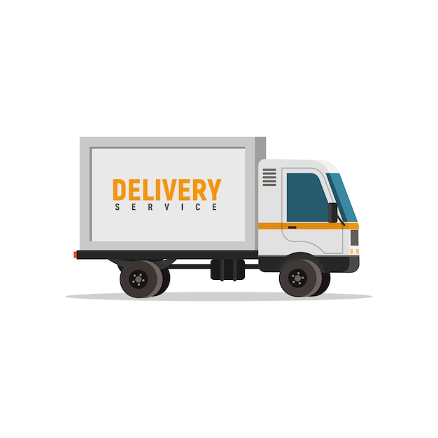 Download Free Cartoon Delivery Truck Isolated Vector Object Cargo Auto On White Use our free logo maker to create a logo and build your brand. Put your logo on business cards, promotional products, or your website for brand visibility.