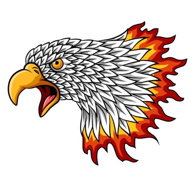 Download Free Cartoon Eagle Head Mascot With Flames Premium Vector Use our free logo maker to create a logo and build your brand. Put your logo on business cards, promotional products, or your website for brand visibility.
