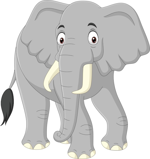 Слон картинка мультяшная на прозрачном фоне