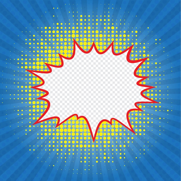 Premium Vector | Cartoon, explosion comic speech bubble