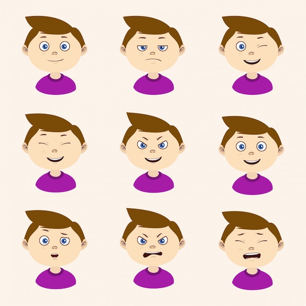 Premium Vector | Cartoon Expression Character