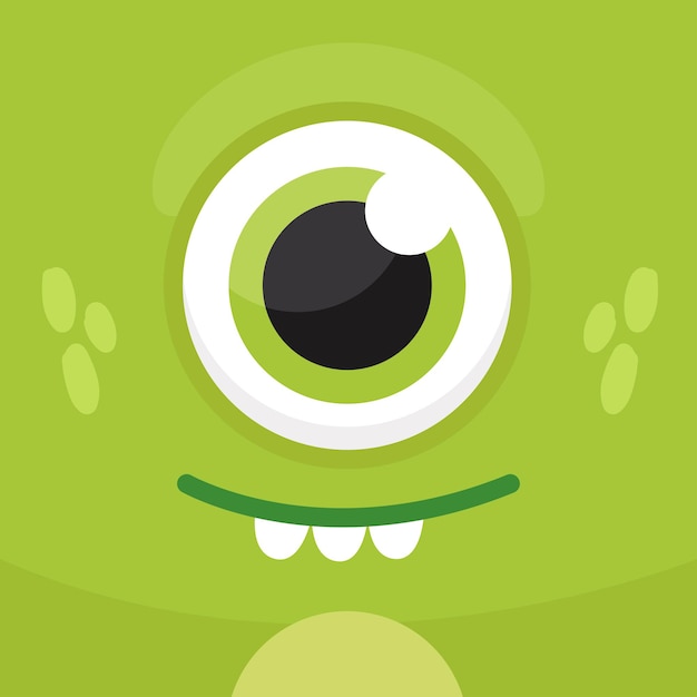 Premium Vector | Cartoon faces cute monster.