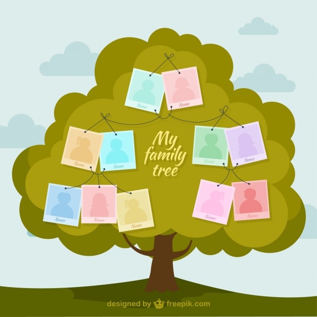 Premium Vector | Cartoon family tree