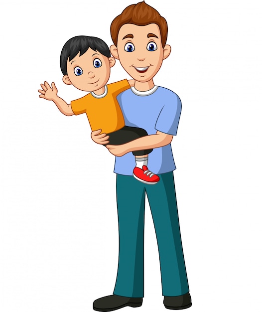 father son image adult animated