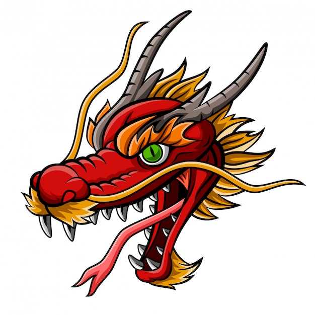 Download Free Cartoon Fierce Red Dragon Head Mascot Premium Vector Use our free logo maker to create a logo and build your brand. Put your logo on business cards, promotional products, or your website for brand visibility.