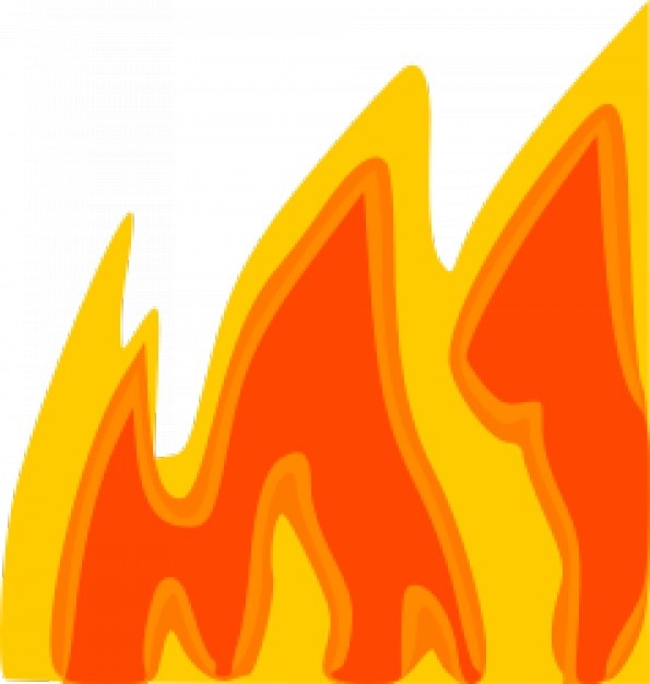 Cartoon flames vector Vector | Free Download