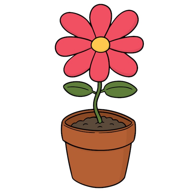 Premium Vector | Cartoon flower