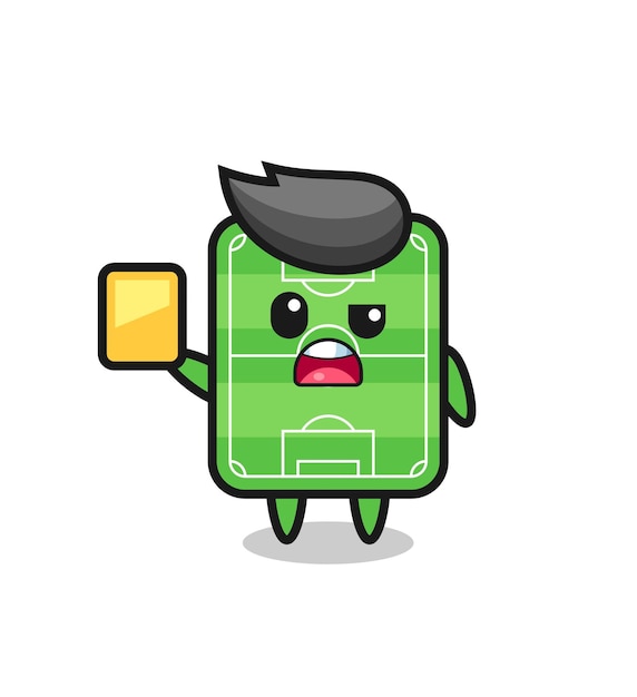 Premium Vector Cartoon Football Field Character As A Football Referee