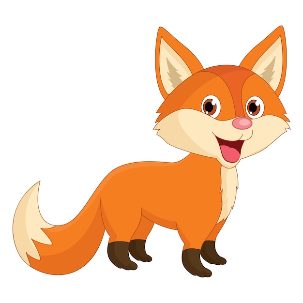 Premium Vector | Cartoon fox