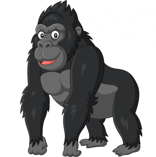easy cartoon gorilla