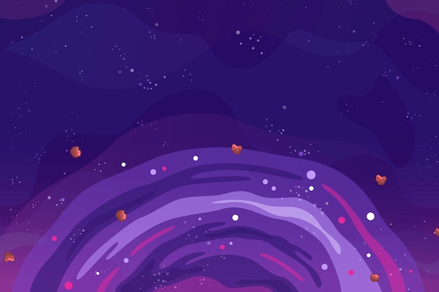 Free Vector | Cartoon galaxy background