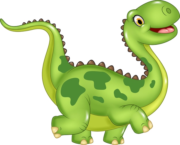 Premium Vector | Cartoon happy dinosaur