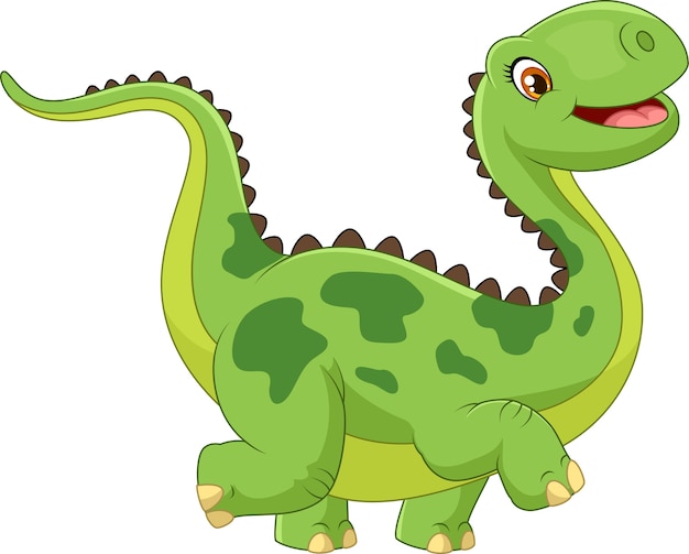 Premium Vector | Cartoon happy dinosaur