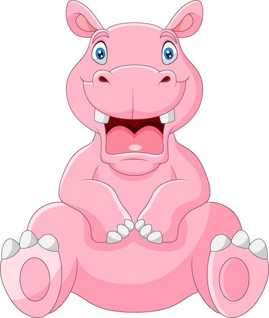 Hippo Mouth Open Cartoon