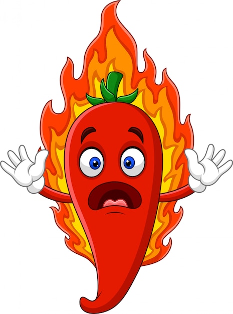 Premium Vector | Cartoon hot chili pepper