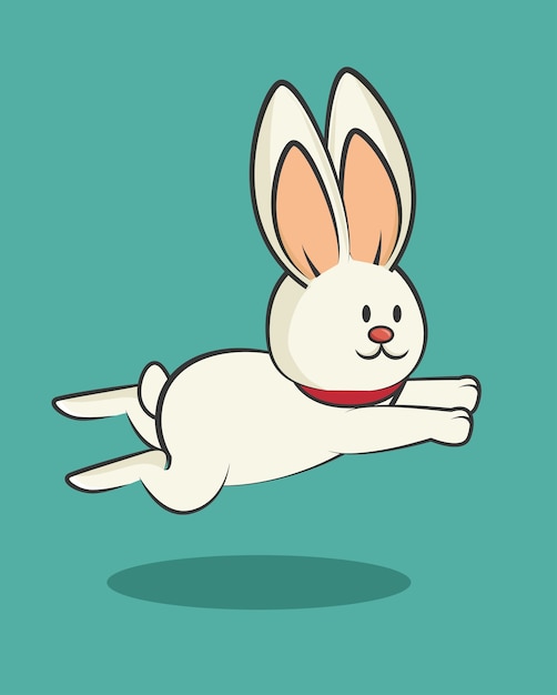 Premium Vector | Cartoon icon rabbit design isolated