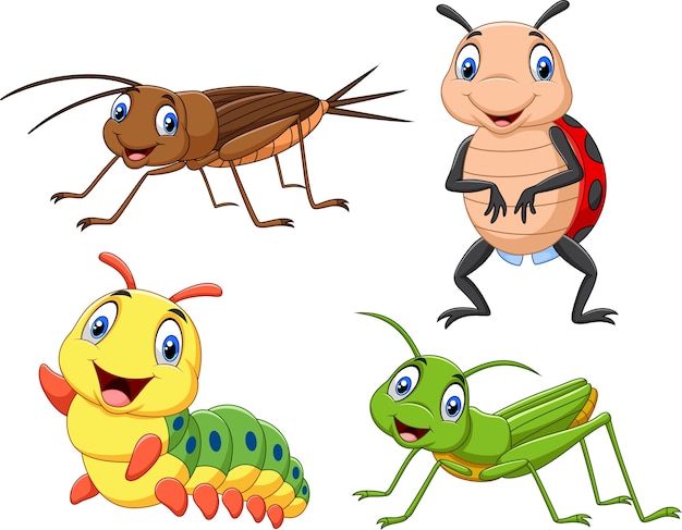 Premium Vector Cartoon Insect Collection Set 9459