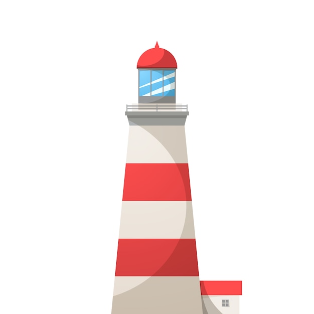 Premium Vector Cartoon Light House Illustration