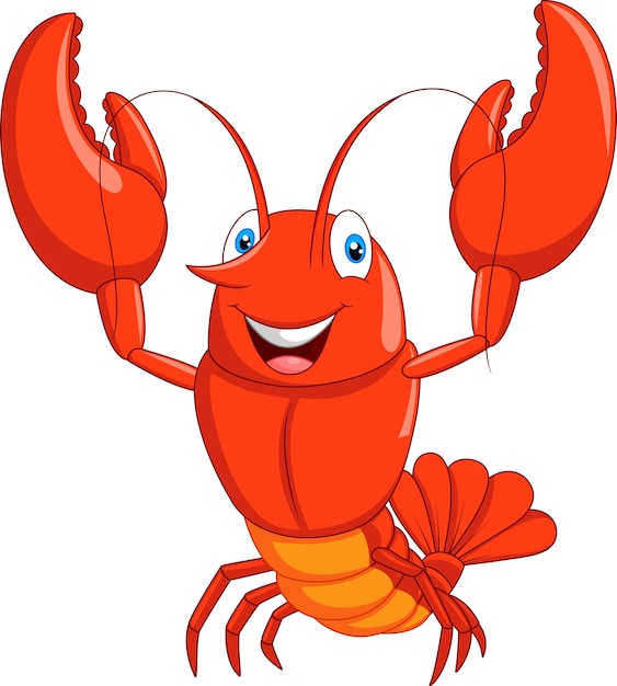 Premium Vector | Cartoon lobster illustration