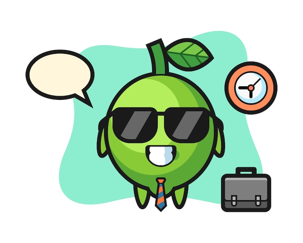 Premium Vector | Cartoon mascot of lime cartoon mascot of lime as a