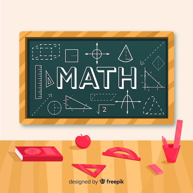 Free Vector | Cartoon math concept background