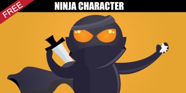Cartoon ninja character template