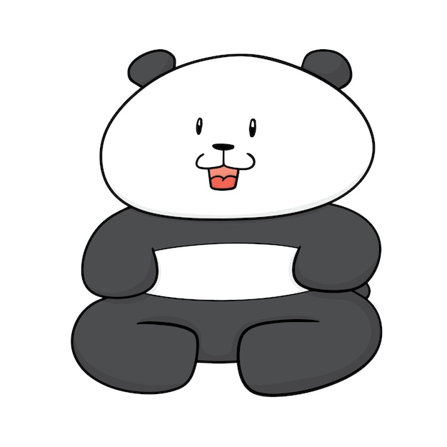 Premium Vector | Cartoon panda