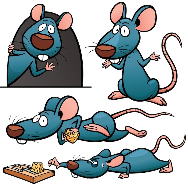 Premium Vector Cartoon Rat Character