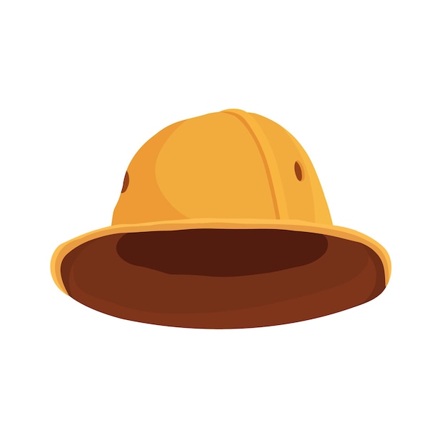 Premium Vector | Cartoon safari hat. pith helmet for tourists hunters ...