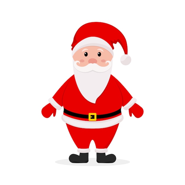 Premium Vector | Cartoon santa claus for your festive design isolated