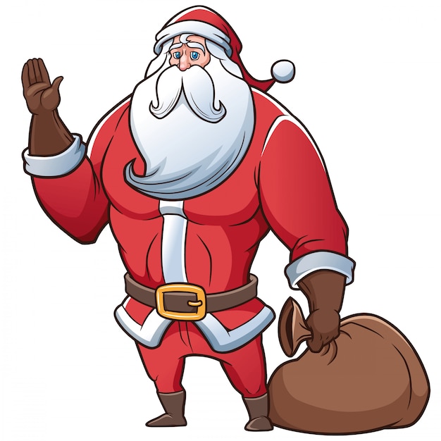 Premium Vector | Cartoon santa claus