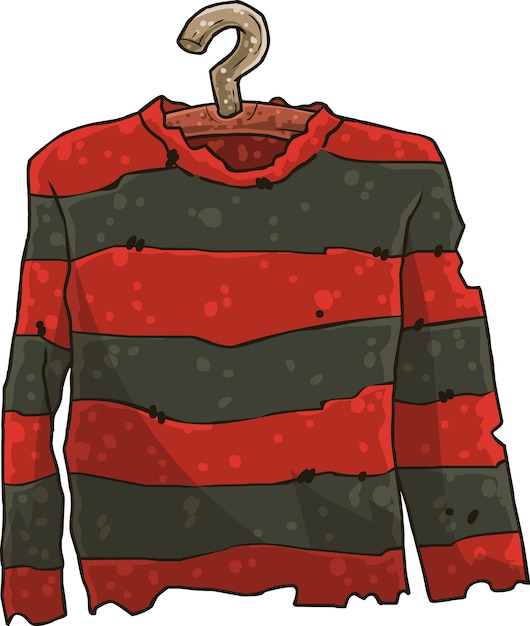 Premium Vector | Cartoon sweater with stripes