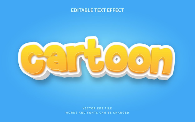 Premium Vector | Cartoon text effect fancy 3d font style effect perfect ...