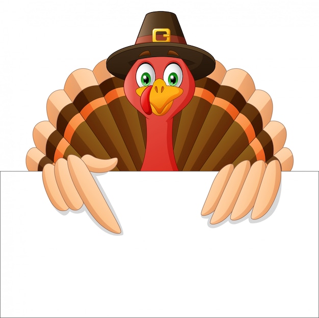 Download Premium Vector | Cartoon thanksgiving turkey bird mascot ...