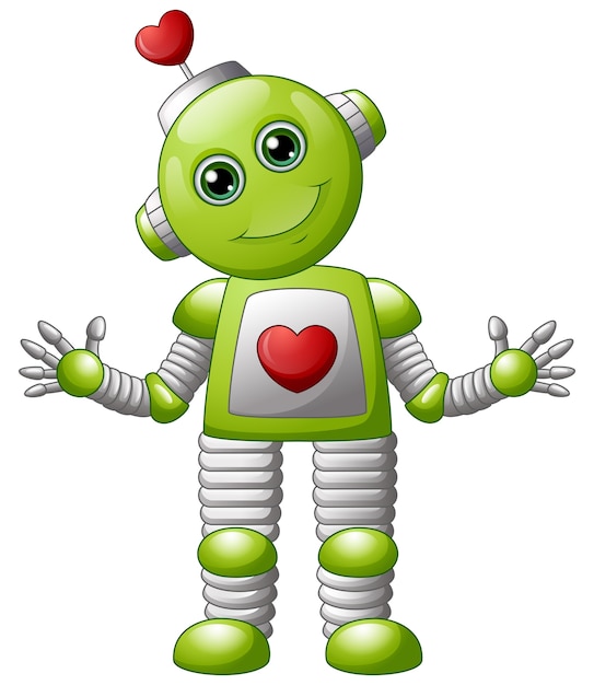 Download Premium Vector | Cartoon valentine robot