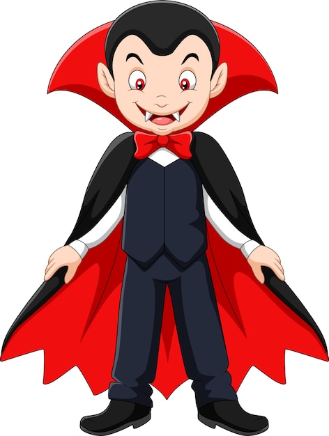 Premium Vector | Cartoon vampire mascot