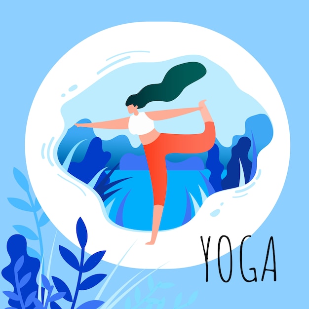 Download Free Cartoon Woman In Asana Position Doing Yoga Premium Vector Use our free logo maker to create a logo and build your brand. Put your logo on business cards, promotional products, or your website for brand visibility.