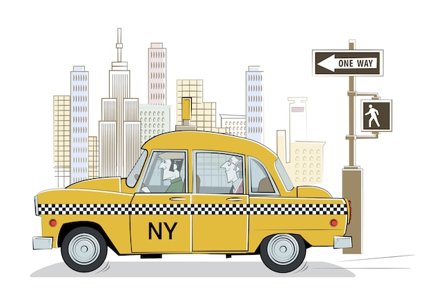retro taxi